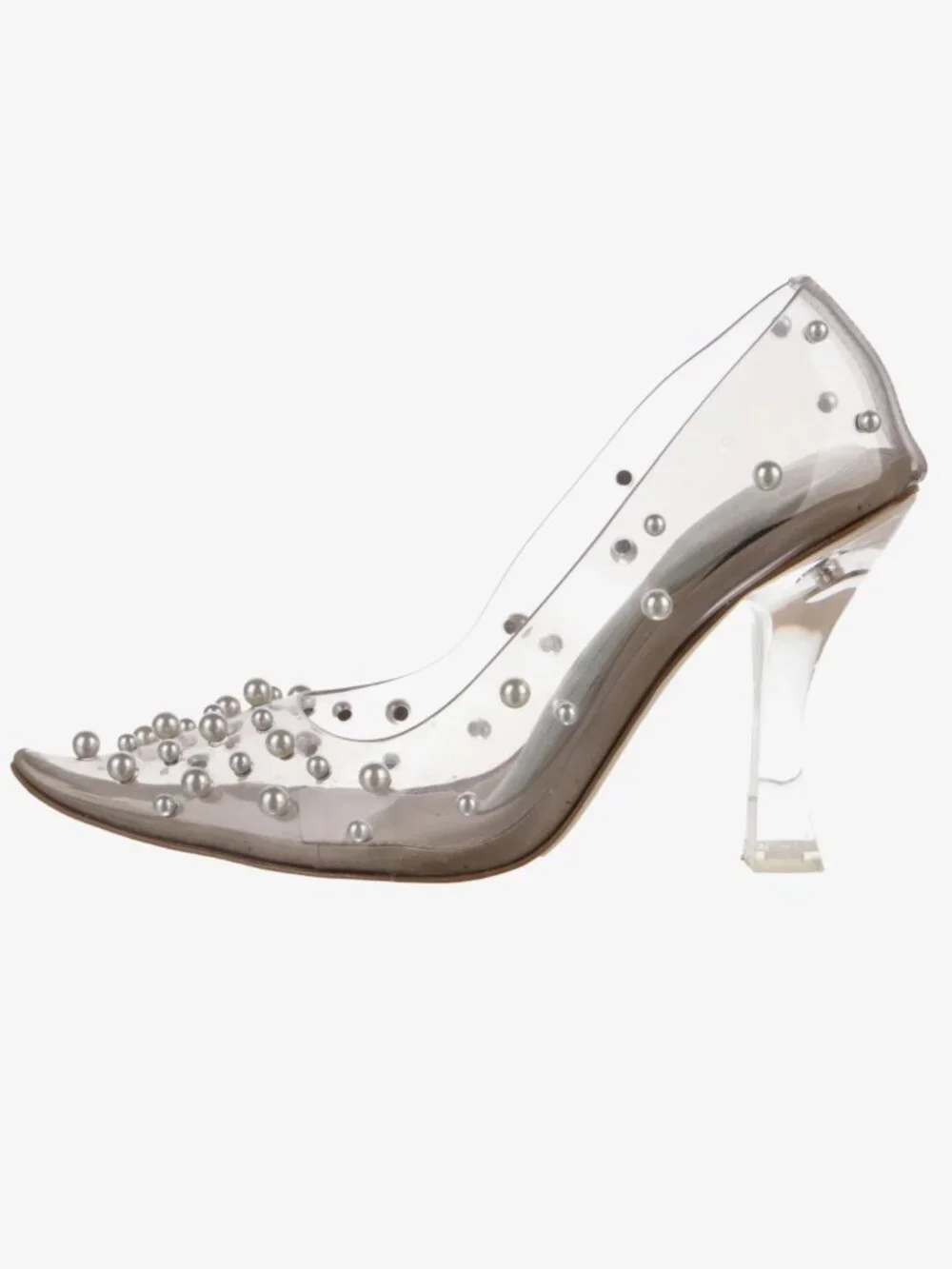 Cult Gaia bijan faux pearl-embellished pvc pumps - 38